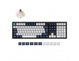 Mehanska Tipkovnica brezžična Keychron Q6 Max rjava stikala UK | črna RGB (Q6M-M3-UK)