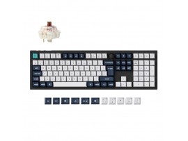 Mehanska Tipkovnica brezžična Keychron Q6 Max rjava stikala UK | črna RGB (Q6M-M3-UK)