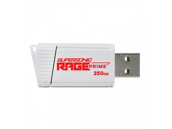 Spominski ključek 250GB USB 3.2 Patriot Supersonic Rage 600MB/s plastičen izvlečni bel (PEF250GRPMW32U)