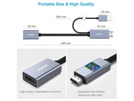 Adapter HDMI (m) => Displayport (ž) 4K@60Hz BENFEI