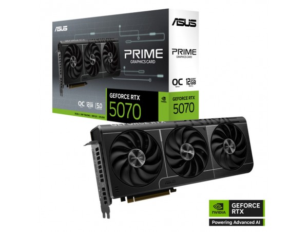 Grafična kartica nVidia RTX5070 Asus Prime OC Edition - 12GB GDDR7 (90YV0M10-M0NA00)