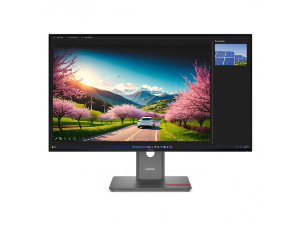 Monitor Lenovo 80 cm (31,5") 64A8GAT2EU 3840x2160 120Hz IPS 4ms HDMI DisplayPort DP Thunderbolt4 USB-C 140W DP-Out Thunderbolt4-Out 4xUSB3.2 USB-C-Out Pivot  DCI-P3-98% RJ45 KVM HDR10 ThinkV.