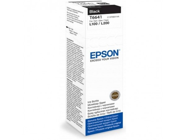 ČRNILO EPSON T 664 14 Črna STEKLENIČKA, 70 ML ZA L100,L200,L210,L300... (C13T66414A)