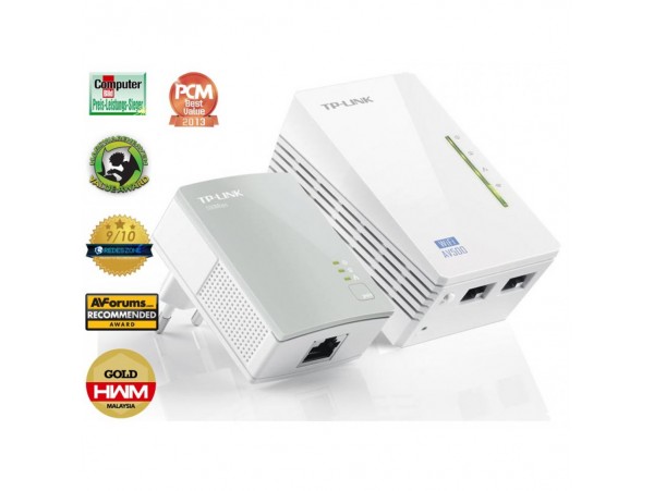 HPAV Powerline 2xLAN+1xLAN RJ45 220V TP-Link 300Mbit/s (1+1) WLAN (TL-WPA4220KIT)