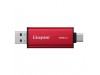 Prenosni disk SSD 512GB USB-C/A Kingston Duo 1050/900MB/s  - črna/rdeča (SPSD/512GB)