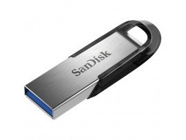 Spominski ključek 512GB USB 3.0 Sandisk Ultra Flair 150MB/s kovinski-plastičen brez pokrovčka črno-srebrn (SDCZ73-512G-G46)