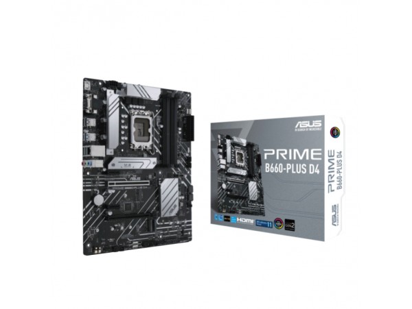 Osnovna plošča 1700 Asus PRIME B660-PLUS D4 ATX 1xVGA 1xHDMI 2.1 1xDisplayPort 1.4