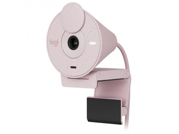 Spletna kamera Logitech Brio 300 2MP FHD 30FPS 70° USB-C roza (960-001448)