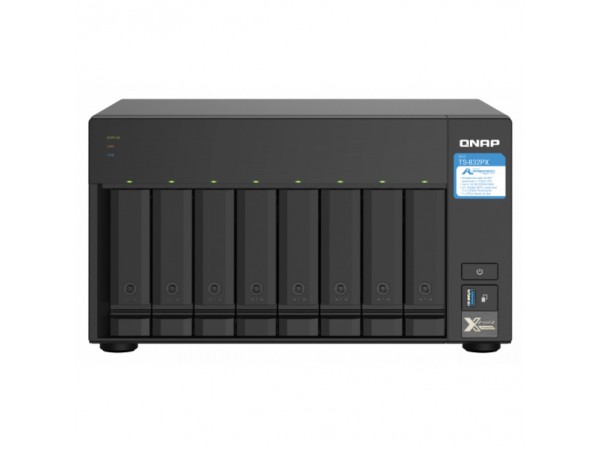 NAS ohišje QNAP TS-832PX-4G za 8 diskov  4GB ram  2x 10Gb SFP+ 2x 2.5Gb mreža