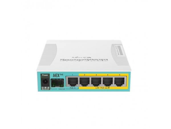 Usmerjevalnik žični Mikrotik hEX PoE RB960PGS PoE 5xLAN+1xSFP (RB960PGS)