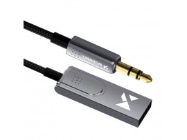 Adapter audio USB Wozinsky Bluetooth 5.3 AUX 3.5mm črn (WTODB)