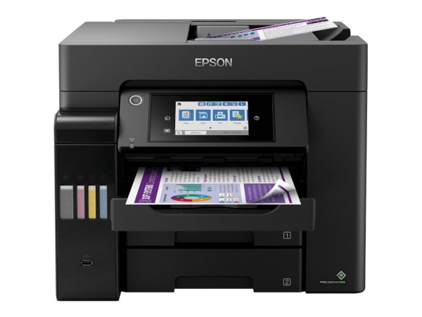 Tiskalnik multifunkcijski brizgalni barvni Epson EcoTank Office Pro L6550 A4 duplex tisk duplex skeniranje faks USB LAN WiFi 25ppm (C11CJ30402)