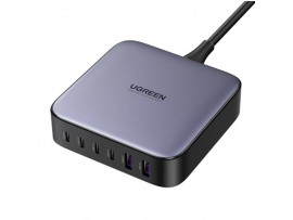 Hišni polnilec 100-240V => 2x USB-A (ž) 4x USB-C 200W GaN II Ugreen - črn (40914)