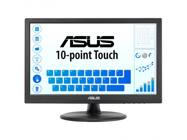 Monitor touch Asus 39,6 cm (15,6") VT169HE 1920x1080 POS IPS 5ms VGA HDMI USB