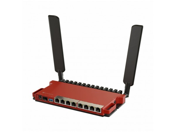 Usmerjevalnik brezžični Mikrotik L009UiGS-2HaxD-IN WiFi6 802.11ax AX600 1xPoE 8xLAN+1xSFP 2x antena (L009UiGS-2HaxD-IN)