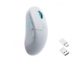 Gaming miška brezžična, bluetooth, USB Keychron M3 , bela (M3-A3)