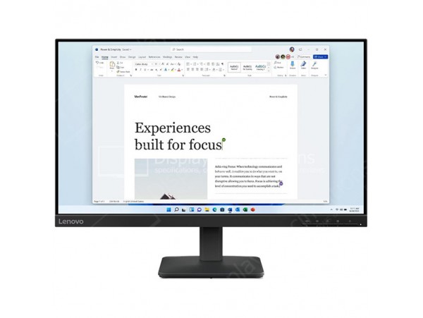 Monitor Lenovo 60,5 cm (23,8") L24-41 1920x1080 100Hz IPS 4ms VGA HDMI  sRGB99%