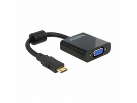 Adapter HDMI-C Mini M - VGA Ž Delock Adapter HDMI-C Mini M - VGA Ž Delock