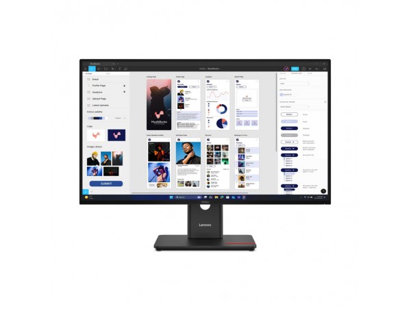Monitor Lenovo 80 cm (31,5") T32UD-40 3840x2160 IPS 4ms HDMI DisplayPort USB-C 100W 3xUSB3.2 USB-C-Out  sRGB99% RJ45 HDR10 ThinkVision