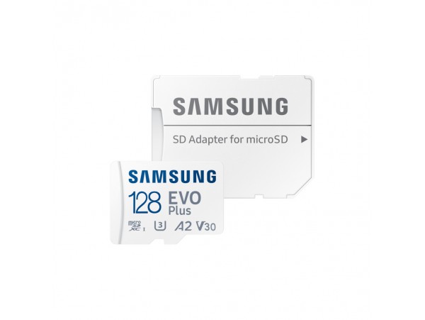 Spominska kartica microSDXC 128GB Samsung Evo Plus 160MB/s/U3 V30 UHS-I A2 +adapter (MB-MC128SA)