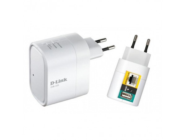 Razširitev brezžičnega omrežja D-link WiFi4 802.11n N150 150Mbit/s 1xRJ45 USB-A (DIR-505)