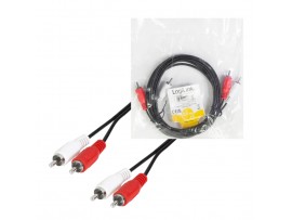Kabel Audio 2x Cinch M => 2x Cinch M - 2,5m LogiLink (CA1039) EOLS-P
