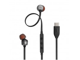Slušalke žične JBL ušesne USB-C Tune 310C črne (JBLT310CBLK)