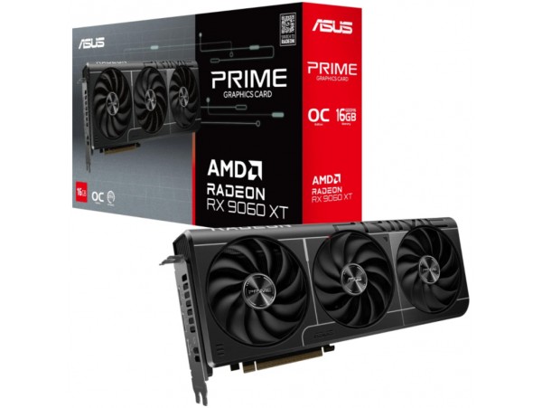 Grafična kartica AMD RX9060 XT Asus Prime - 16GB GDDR6  | 1xHDMI 2.1b 2xDisplayport 2.1a (PRIME-RX9060XT-O16G)