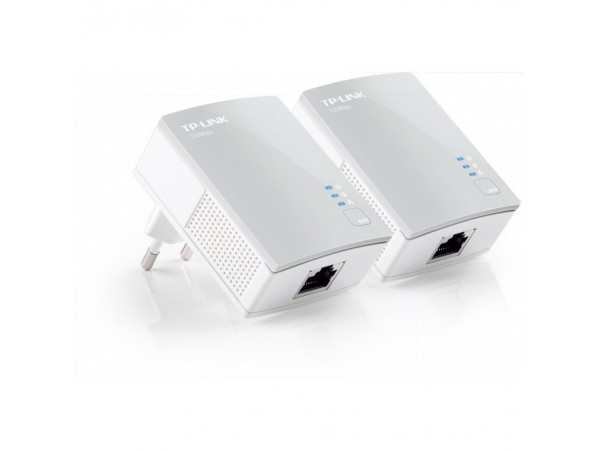 HPAV Powerline 1xLAN RJ45 220V TP-Link 600Mbit/s (1+1) (TL-PA4010KIT)