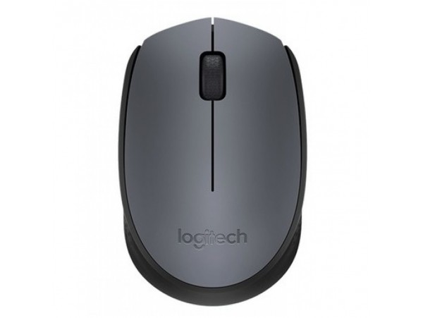 Miš Logitech brezžična optična za notesnike M170 siva (910-004642)