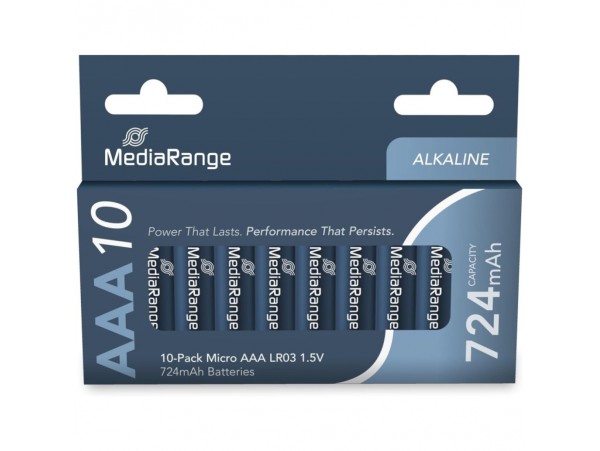 Baterijski vložek MediaRange MRBAT102 1,5V AAA/LR03 10 kos Premium Alkalne (111602)