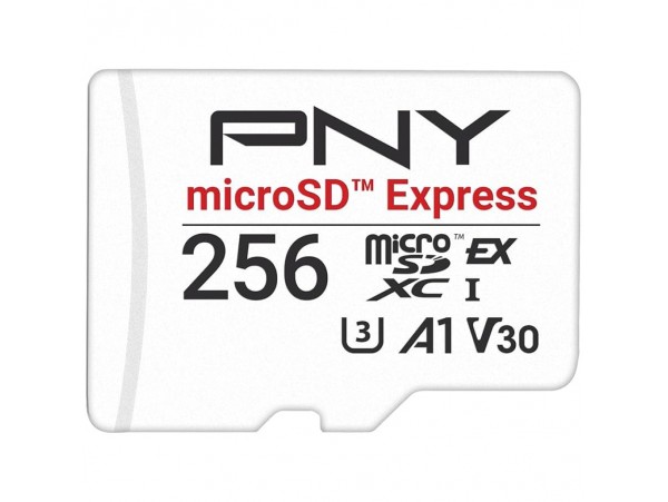 Spominska kartica microSDXC 256GB PNY Express 890MB/s/750MB/s A1 V30 UHS-I A1 (P-SDU256P31880EXP-GE)