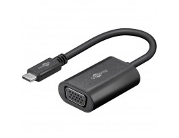 Adapter USB-C => VGA FHD Goobay črn (38531)