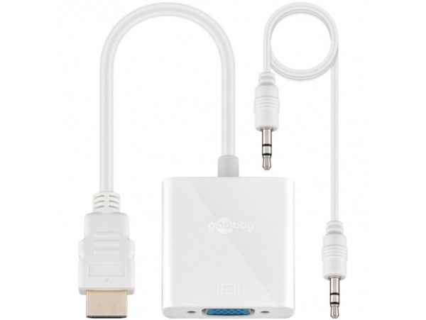 Adapter HDMI (m) => VGA (ž) 15cm Goobay (51758)
