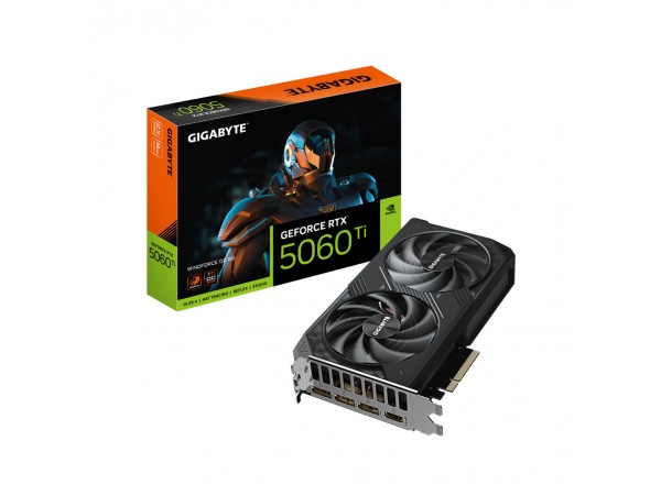Grafična kartica nVidia RTX5060Ti GigaByte Windforce OC - 8GB GDDR7 (GV-N506TWF2OC-8GD)
