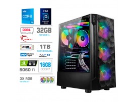 Računalnik MEGA TWR S7 i5-14600KF/RTX5060Ti-16GB/32GB/1TB-4.0/750W/Brez OS RGB