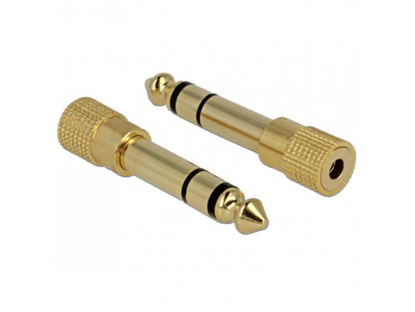 Adapter-AVDIO Jack 3,5Ž - 6,35M Delock (65361)