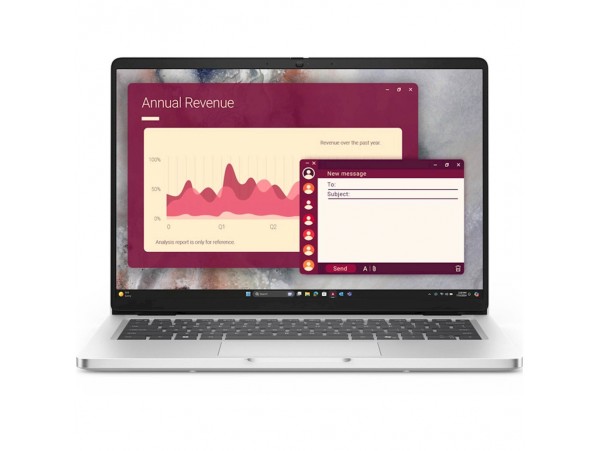 Prenosnik DELL 35,5 cm (14,0") Pro 14 1920x1200 IPS 300nit Ultra 7-255U/32GB/512GB/BL/FP/Intel Graphics/Win11Pro (BTO108_PC14250_EMEA)