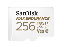 Spominska kartica microSDXC 256GB Sandisk Max Endurance 100MB/s/40MB/s U3 V30 UHS-I +adapter (SDSQQVR-256G-GN6IA)
