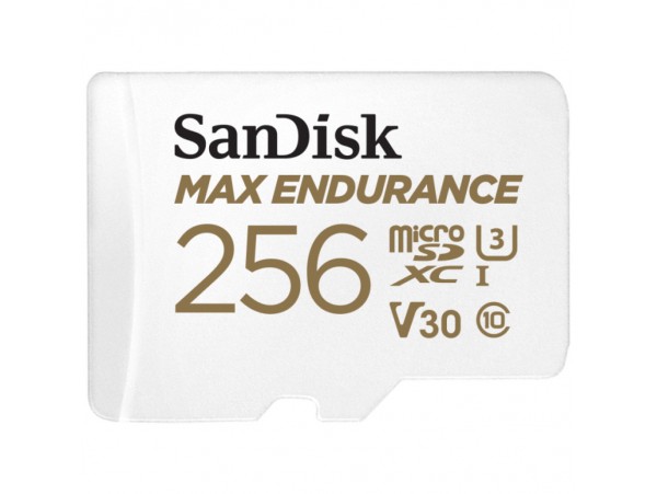 Spominska kartica microSDXC 256GB Sandisk Max Endurance 100MB/s/40MB/s U3 V30 UHS-I +adapter (SDSQQVR-256G-GN6IA)