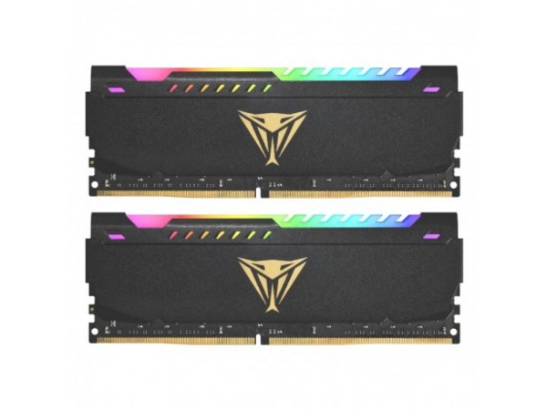 DDR4 16GB 3200MHz CL18 KIT (2x16GB) Patriot RGB Viper Steel XMP2.0 1,35V PC črna (PVSR432G320C8K)
