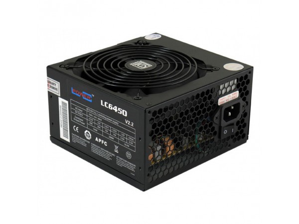 Napajalnik - 450W LC Power LC6450 Super Silent 80Plus Bronze 85% ATX V2.3 Non modular 120mm črna (LC6450)