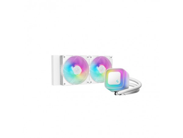 Vodno hlajenje DeepCool LE240 V2 - 240mm ARGB bela (R-LE240-WHAMMN-G-2)