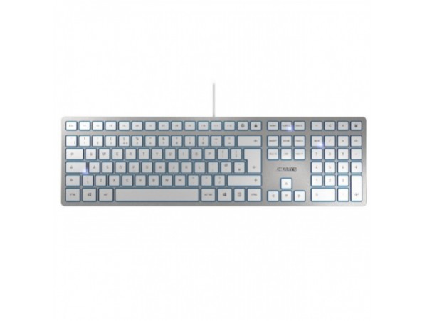 Tipkovnica Cherry USB KC6000 Slim UK Cherry SX stikala srebrna SLO gravura (JK-1600GB-1)
