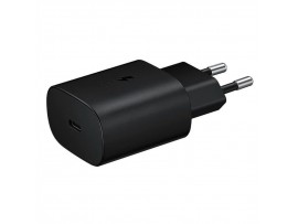 Hišni polnilec 25W 100-240V => USB-C Samsung hitri črn brez embalaže (EP-TA800EBE-OEM)