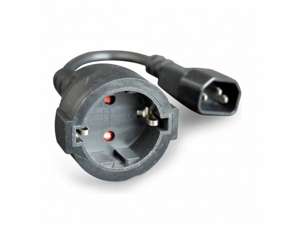 UPS napajalni adapter 220 IEC 320 C14 - SCHUKO (Ž) 0,15m črn Cablexpert /(PC-SFC14M-01)