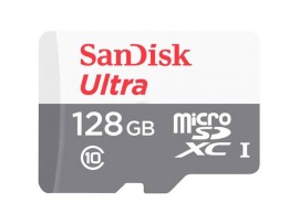 Spominska kartica microSDXC 128GB Sandisk Ultra 120MB/s/60MB/s U1 UHS-I A1 brez adapterja (SDSQUNR-128G-GN6MN)