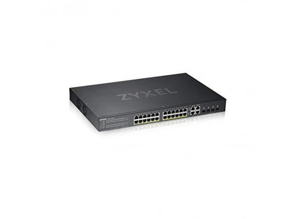STIKALO 24-PORT + 4x SFP ZyXEL GS1920-24HPv2 PoE+ Managed Rackmount (GS192024HPV2-EU0101F)
