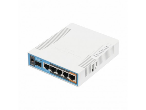 Usmerjevalnik brezžični Mikrotik hAP ac WiFi5 802.11ac AC1750 1300Mbit/s dualband 1xSFP 5xLAN 2x notranja antena (RB962UiGS-5HacT2HnT)