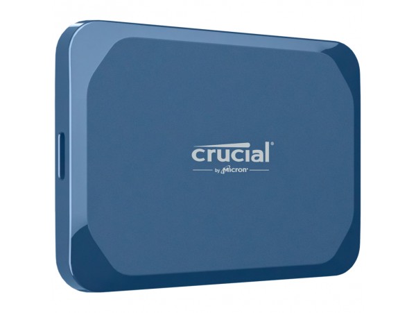 Prenosni disk SSD 1TB USB-C Crucial X10 2100/2000MB/s  - modra 256-bit AES (CT1000X10SSD9)